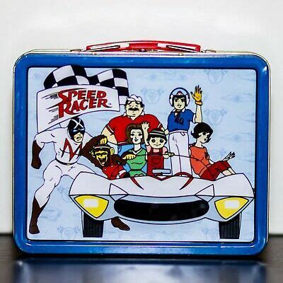 speed racer metal lunch box|Speed Racer Metal Tin Lunchbox Pre Owned .